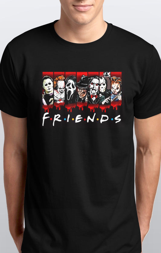 Horror Friends mix T shirt s-5xl