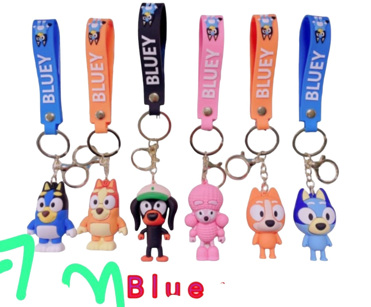 Adorable Character Rubber Keychain in packs of 12 pcs