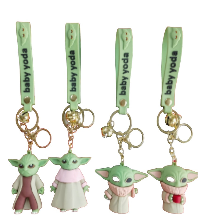 Adorable Character Rubber Keychain in packs of 12 pcs