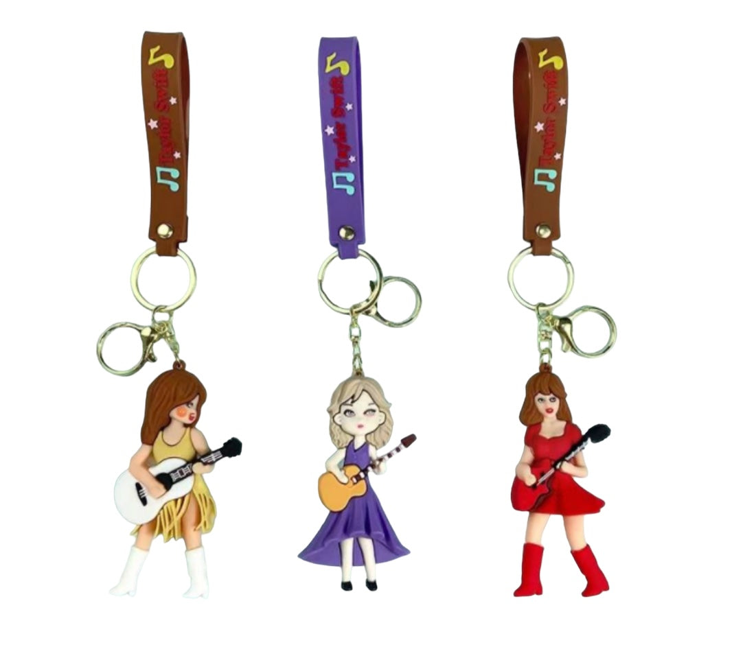 Adorable Character Rubber Keychain in packs of 12 pcs