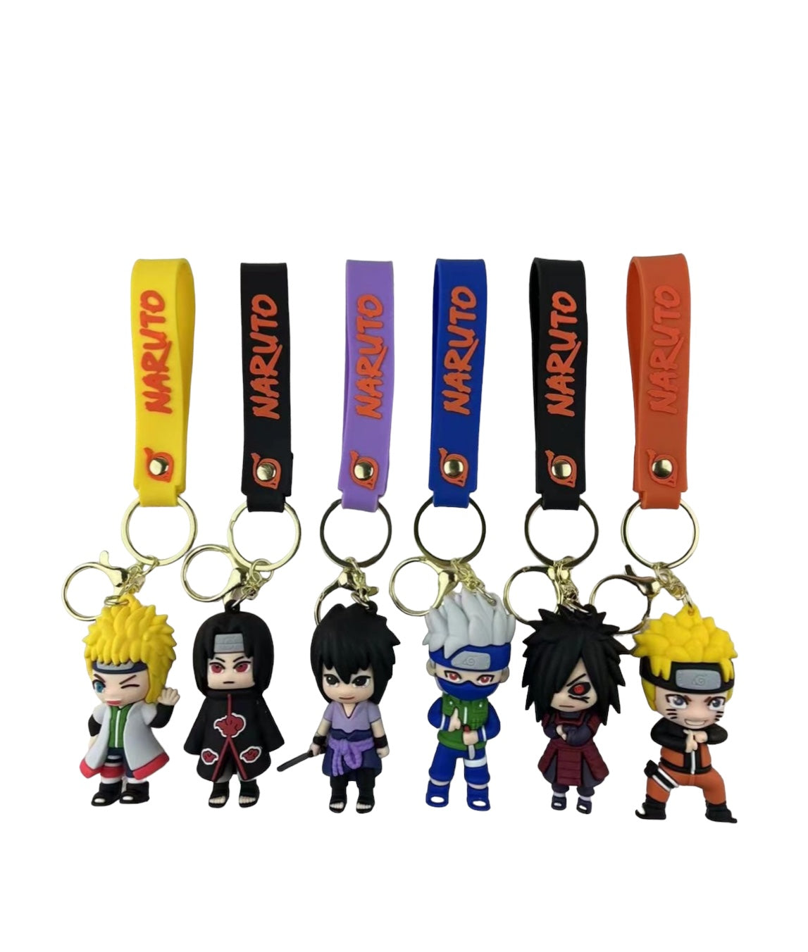 Adorable Character Rubber Keychain in packs of 12 pcs