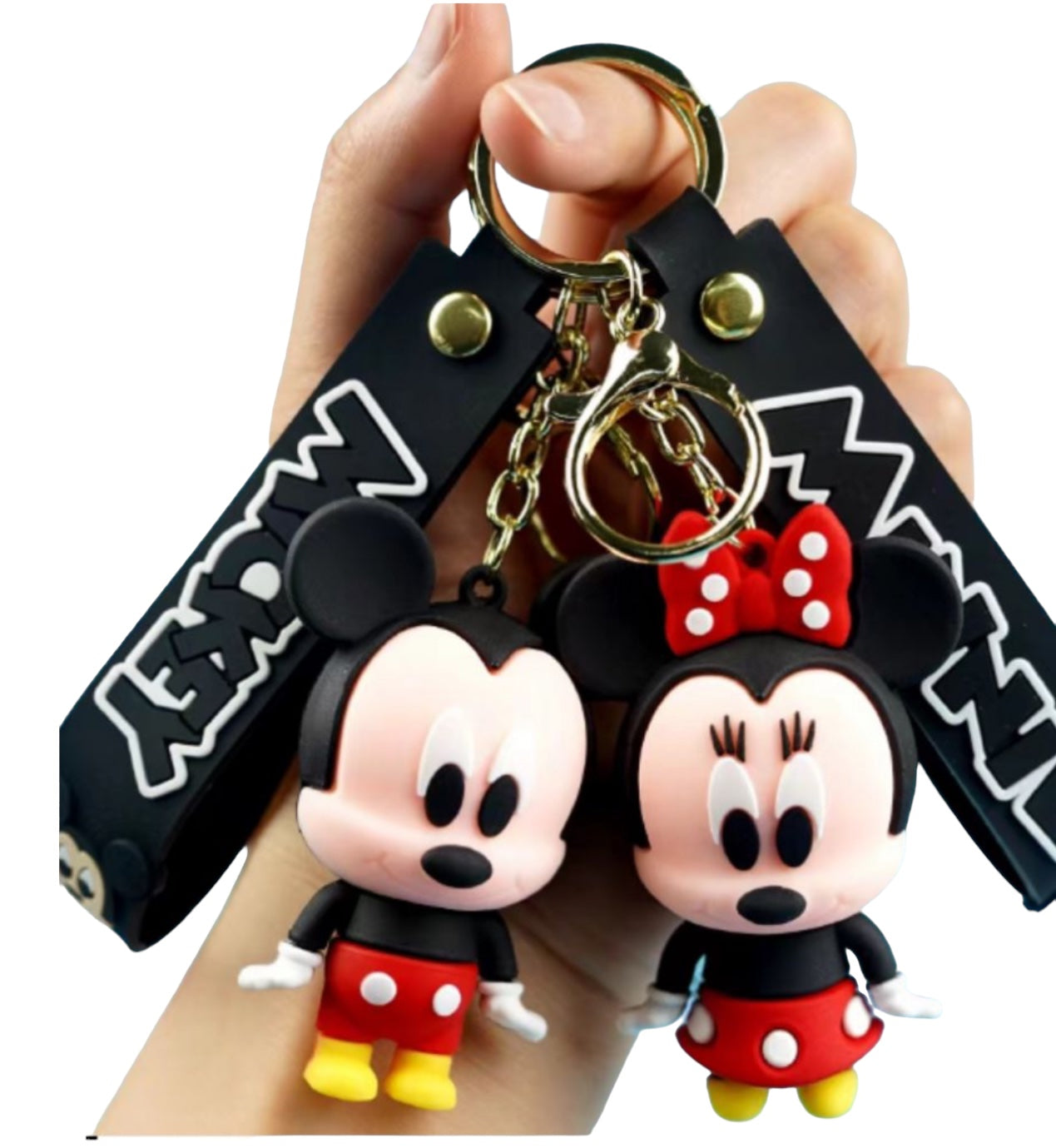 Adorable Character Rubber Keychain in packs of 12 pcs