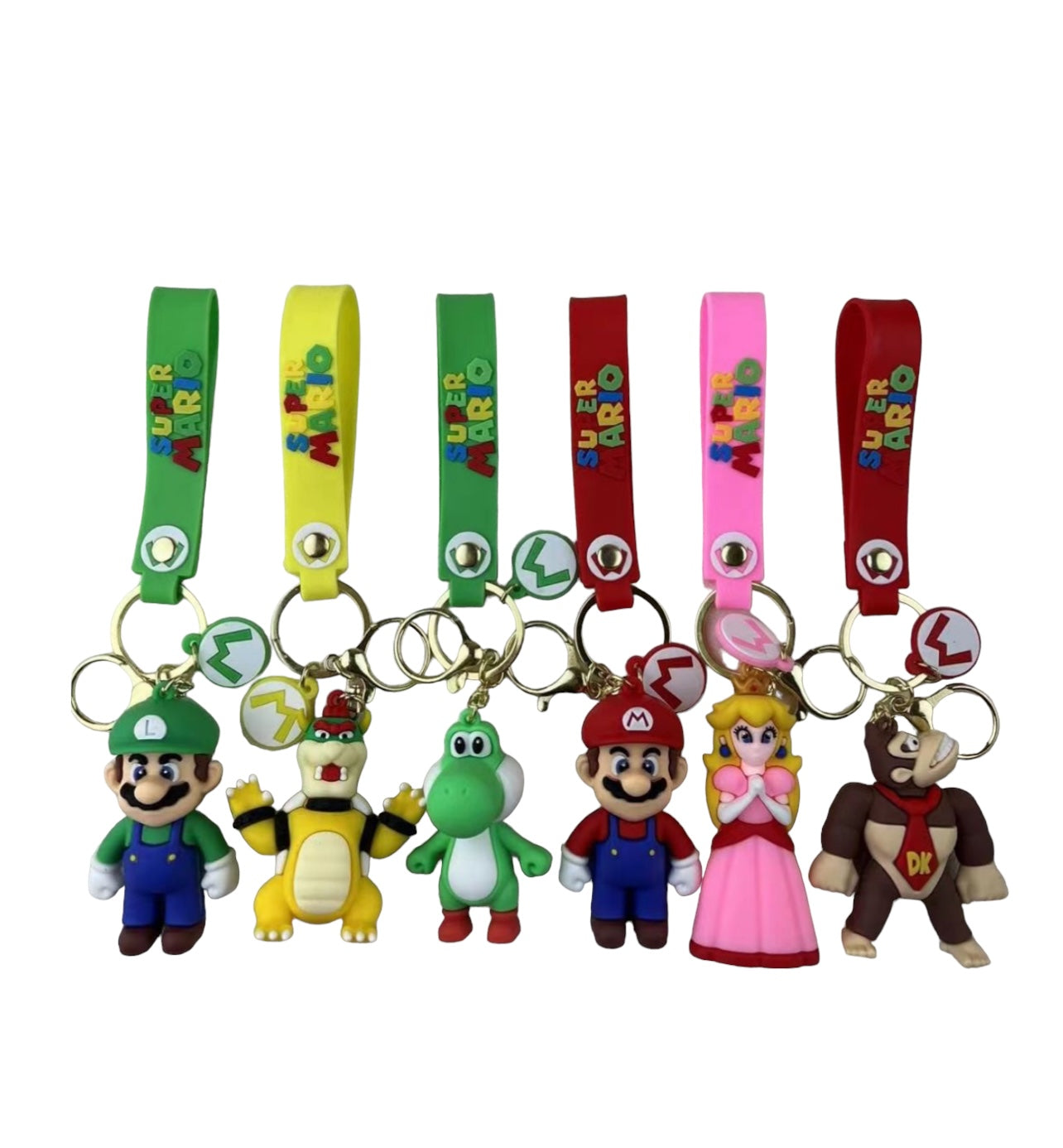 Adorable Character Rubber Keychain in packs of 12 pcs