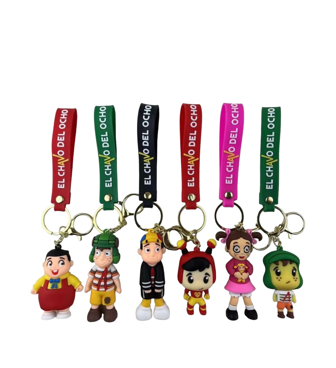 Adorable Character Rubber Keychain in packs of 12 pcs