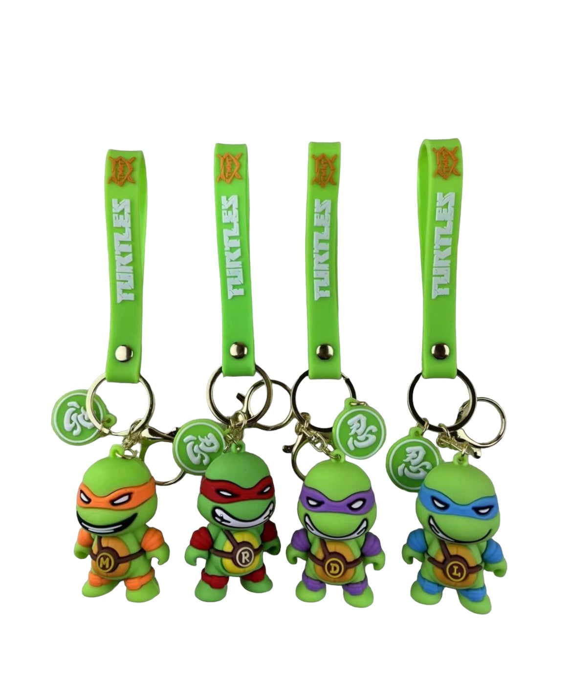 Adorable Character Rubber Keychain in packs of 12 pcs